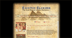 Desktop Screenshot of exotic-elixirs.co.uk
